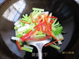 Celery and Yam Strips recipe