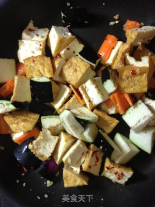 Fried Eggplant Mushrooms with Oil Tofu [traditional Home-cooked Dishes] Freshly Tasted recipe