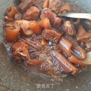 Pork Ribs and Roasted Snow Konjac recipe