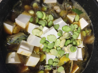 Braised Tofu with Broad Beans and Broad Beans recipe