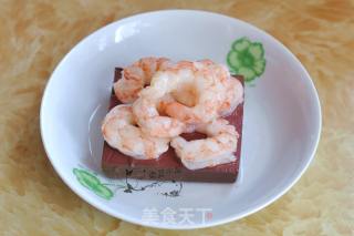 Steamed Duck Blood with Shrimp recipe