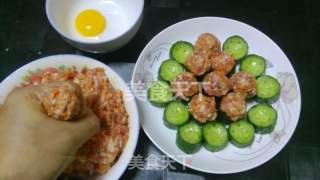 Cucumber Meatball Tower recipe