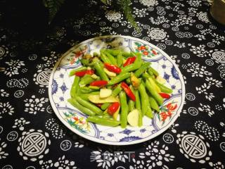 #团圆饭# Fried Long Beans with Millet and Pepper recipe