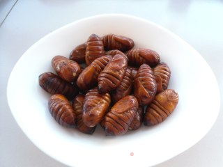 Spicy Fried Silkworm Pupa recipe