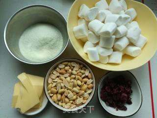 Cranberry Peanut Nougat recipe