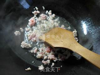 Stir-fried Lao Tofu with Minced Meat and Rape recipe