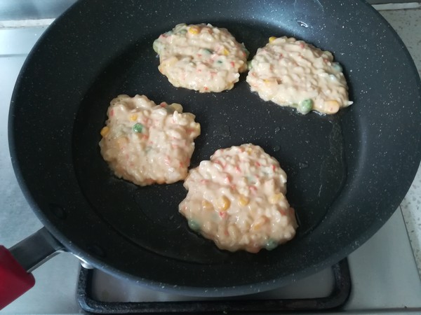 Mixed Vegetable Rice Pancakes recipe