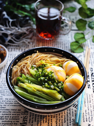 Celery Sea Urchin Ball Noodle Soup recipe