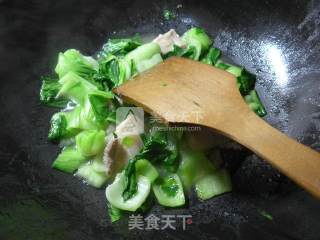 Stir-fried Pork with Salt and Green Vegetables recipe