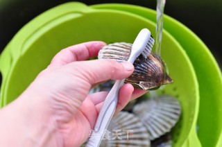 Scallops with Garlic Vermicelli recipe