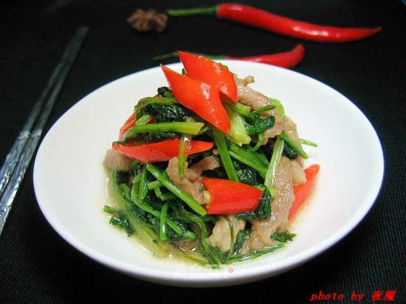 Remember The Taste of Zhongguangyuan-stir-fried Shredded Pork with Coriander recipe