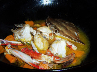 Delicacy for Mid-autumn Festival-portun Crab Stewed Pumpkin recipe