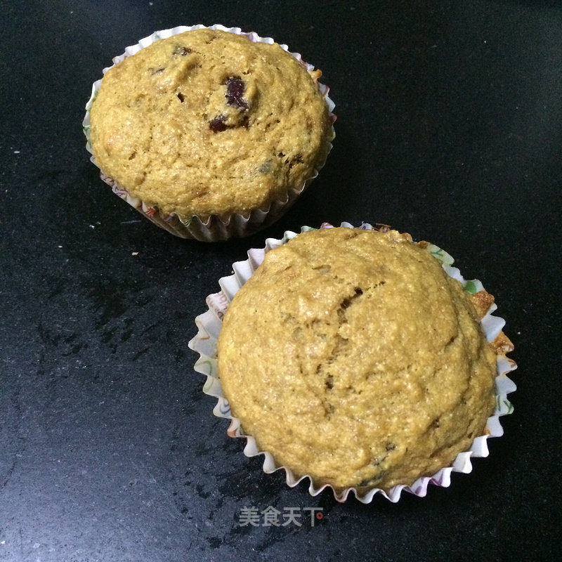 Brown Sugar Whole Wheat Banana Cranberry Muffin recipe