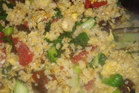 Fried Rice with Sausage, Vegetable and Egg recipe