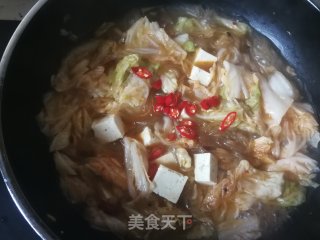 Cabbage Tofu Stewed Vermicelli recipe