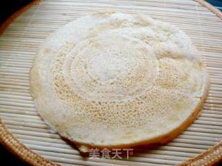 Shandong Characteristic Farmhouse Rice "pancake Rolls with Green Onions" recipe