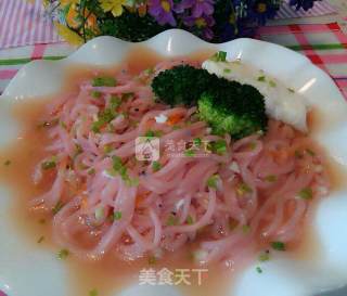 Red Dragon Fruit Pure Sauce Noodle recipe