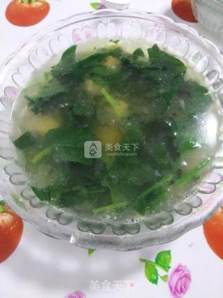 Lamb Meatballs and Spinach Soup recipe