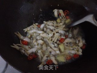 Fried Razor Clams with Leek recipe