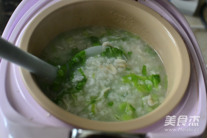 Shrimp Skin Mustard Congee recipe