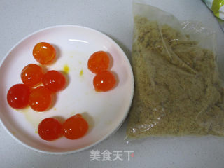 #春食野菜香# Salted Egg Yolk Pork Floss Green Tuan recipe