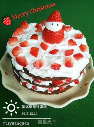 Christmas Strawberry Naked Cake recipe