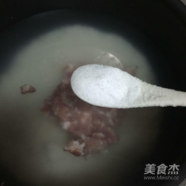 Salted Egg Lean Pork Congee recipe