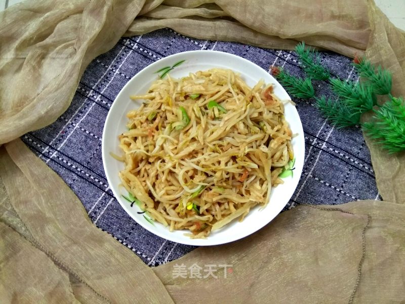 Mung Bean Sprouts Fried Cake Shreds recipe