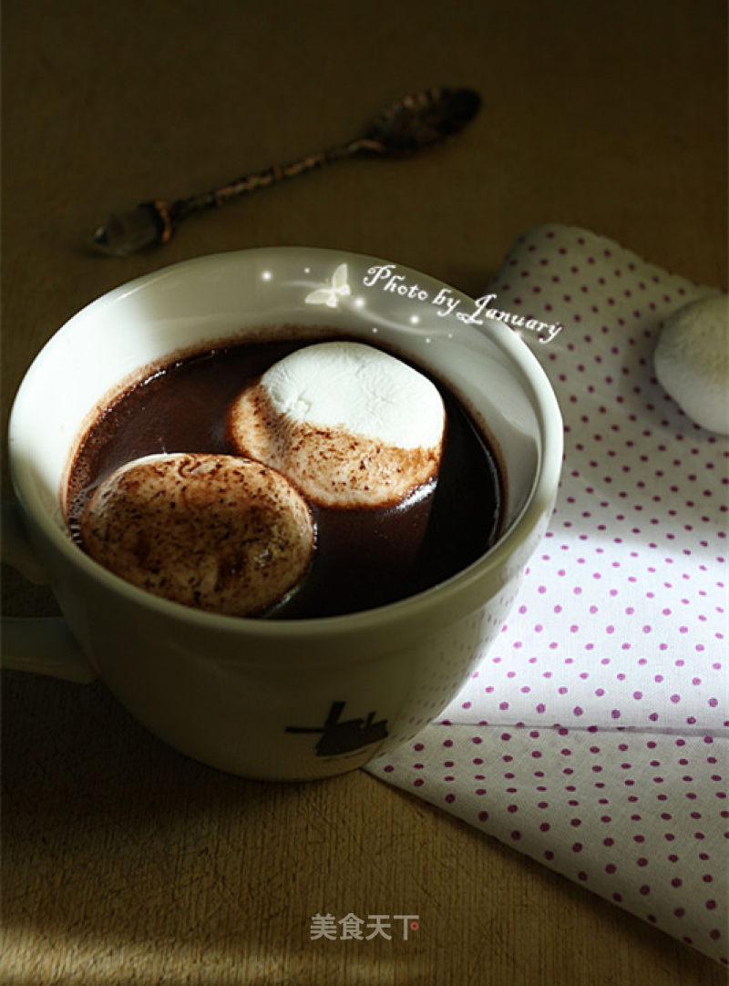Marshmallow Hot Chocolate Milk Tea recipe