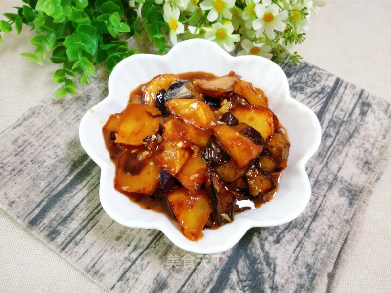 #下饭菜#slitting Potatoes and Eggplant recipe