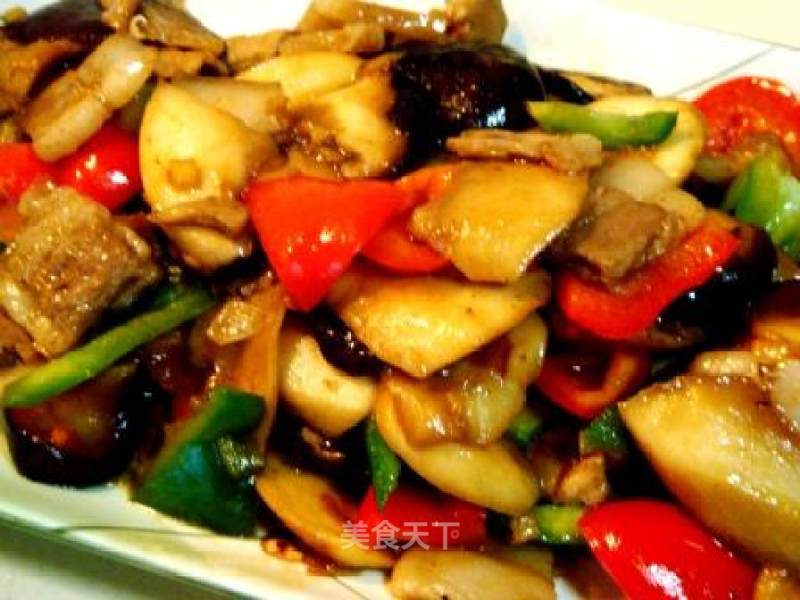 Private Dish "stewed Mushroom Pork in Oyster Sauce"