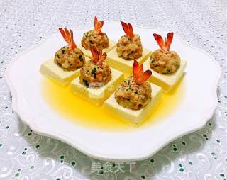 Pearl Shrimp Ball Tofu Treasure Box recipe