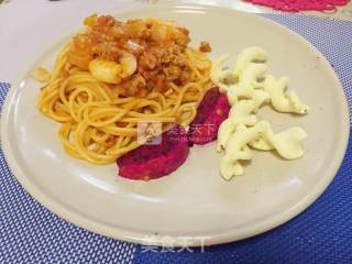 Seafood Spaghetti Bolognese recipe