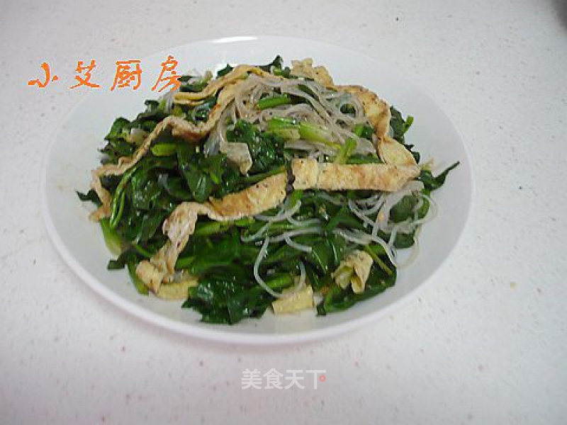 Spinach Egg Crust Mixed with Vermicelli recipe
