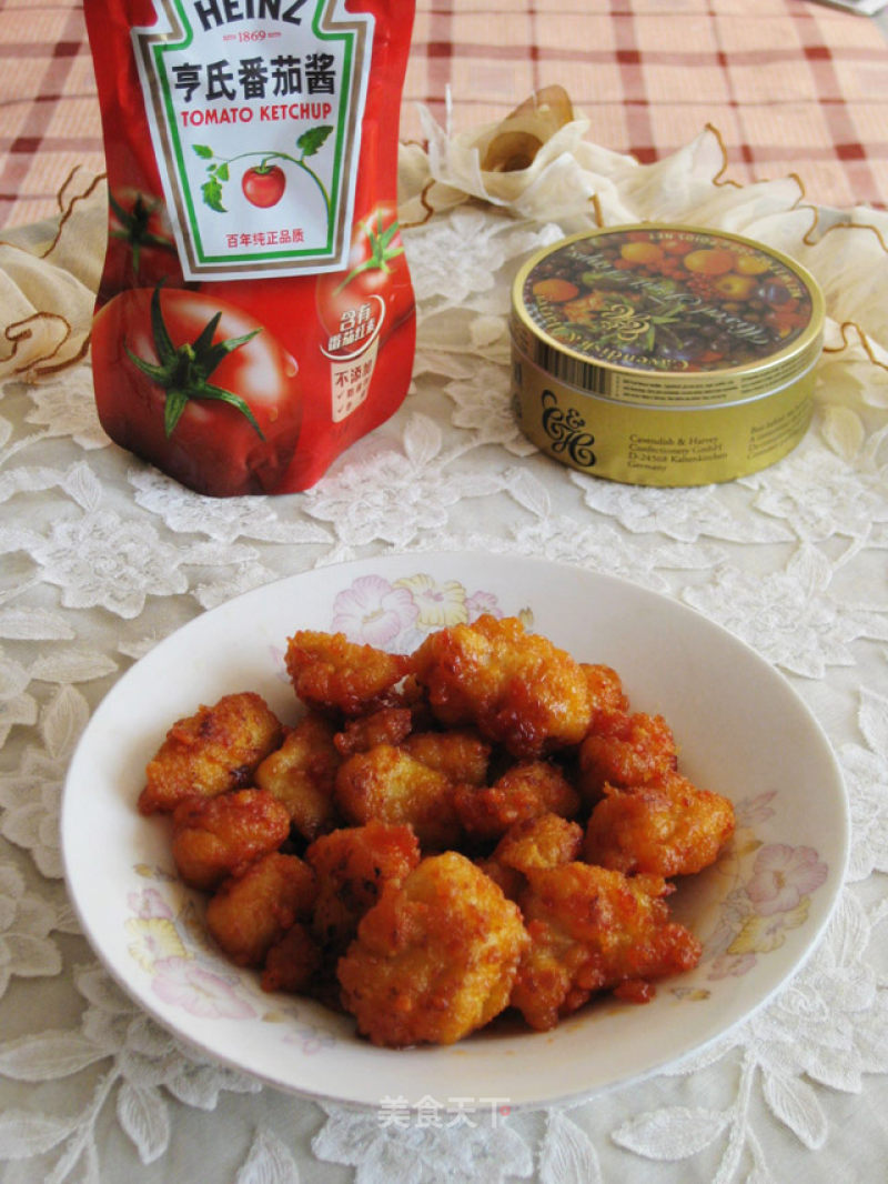 【heinz Tomato Sauce】——sweet and Sour Chicken Rice Crackers recipe