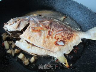 Braised Pomfret recipe