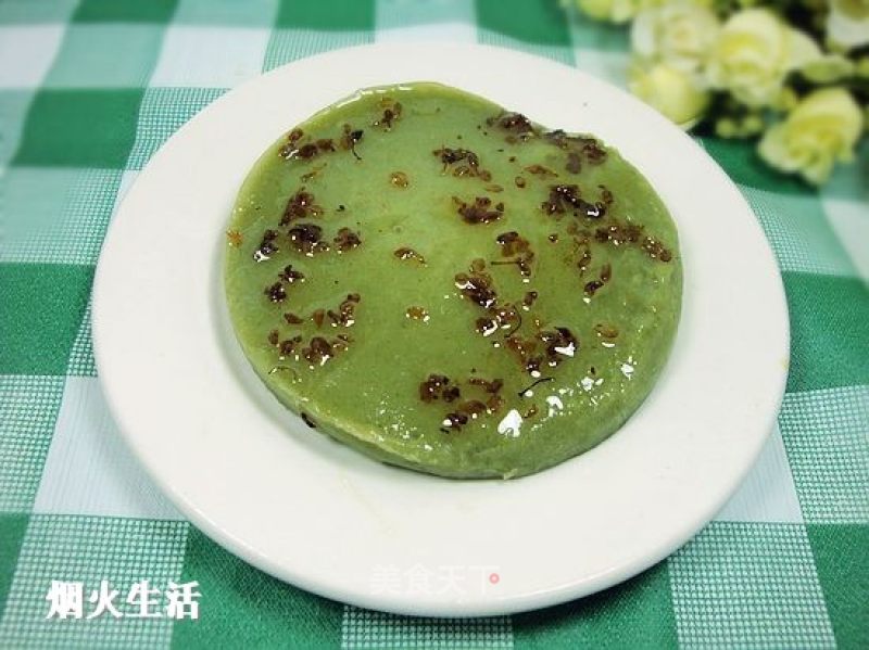 Fall in Love with that Fragrant Green-sweet-scented Osmanthus Matcha Rice Cake recipe