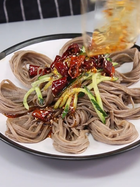 Sour and Spicy Soba Noodles recipe