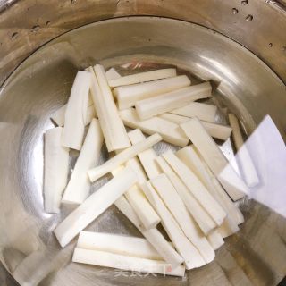 Celery and Yam Strips recipe