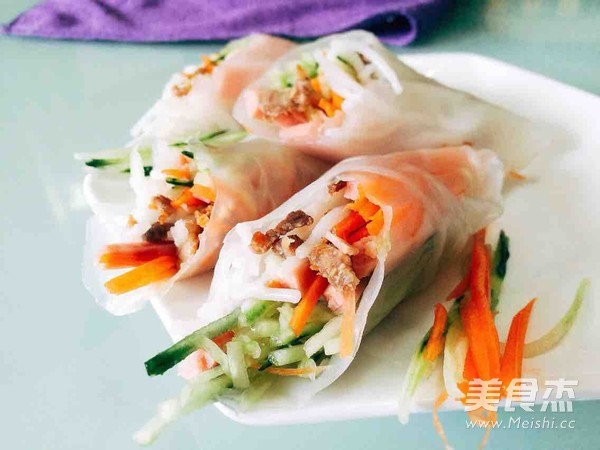 Slimming Vietnamese Rice Paper Spring Rolls recipe