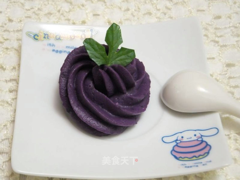 Soft and Touching. Romantic Purple---purple Potato Cheese Mash recipe