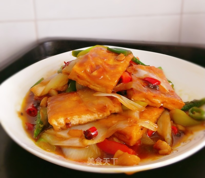 Stir-fried Tofu with Scallions recipe