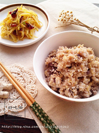 Red Bean Millet & Hot and Sour Potato Shreds recipe