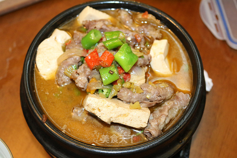 Beef Tofu Soup recipe