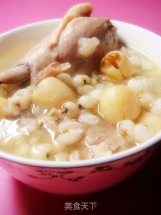 Duck Soup with Lotus Seed and Barley recipe