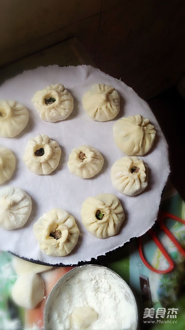 Pork Buns with Scallions and Mushrooms recipe