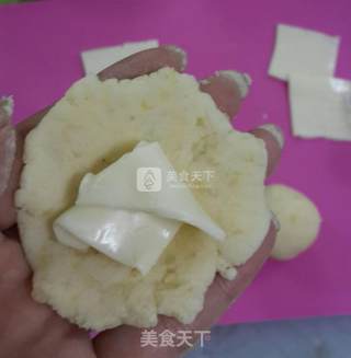 Cheese Heart Potato Balls recipe