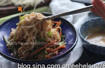 Cold Noodles with Sesame Sauce recipe