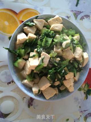 Stir-fried Tofu with Chinese Cabbage recipe