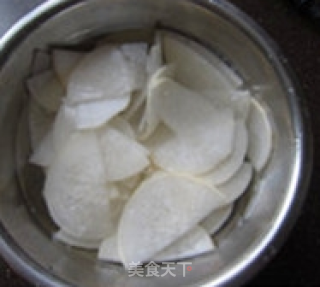 Ebony Radish Slices recipe